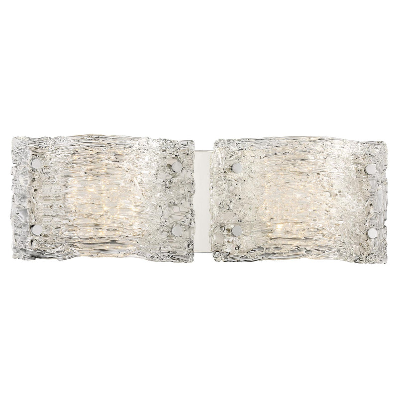 George Kovacs P5282-077-L Forest Ice Chrome LED Bathroom Vanity Light