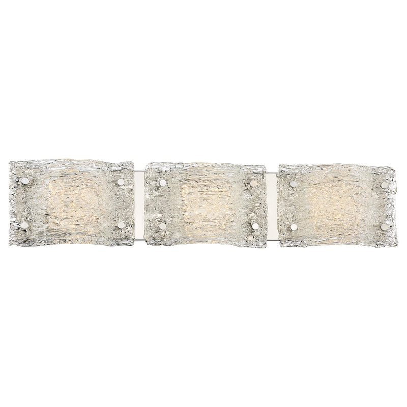 George Kovacs P5283-077-L Forest Ice Chrome LED Bathroom Vanity Light