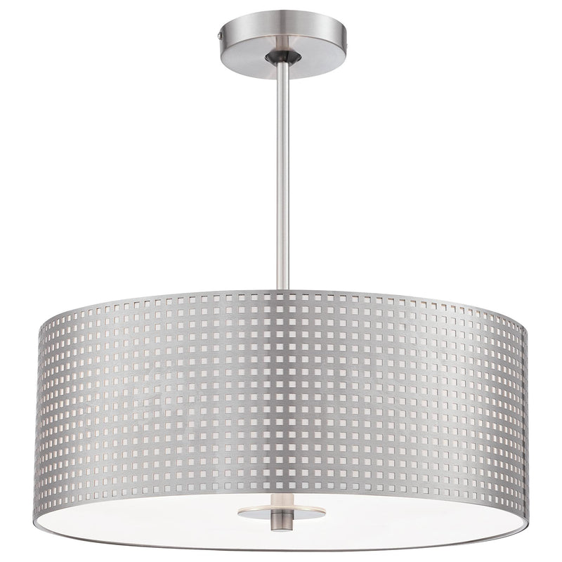 George Kovacs P5743-084 Grid Brushed Nickel Pendant Light