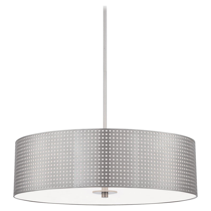 George Kovacs P5745-084 Grid Brushed Nickel Pendant Light