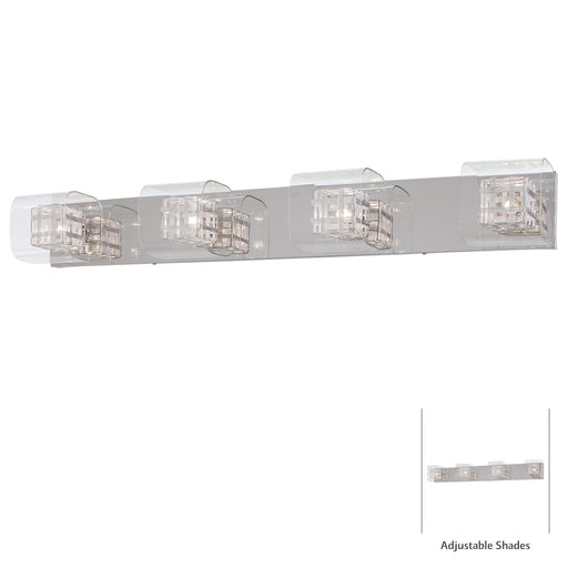 George Kovacs P5804-077 Jewel Box Chrome Bathroom Vanity Light