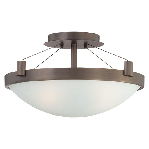 George Kovacs P591-647 Suspended Copper Bronze Patina Semi Flush Mount