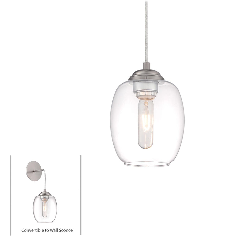 George Kovacs P931-084 Bubble Brushed Nickel Mini Pendant