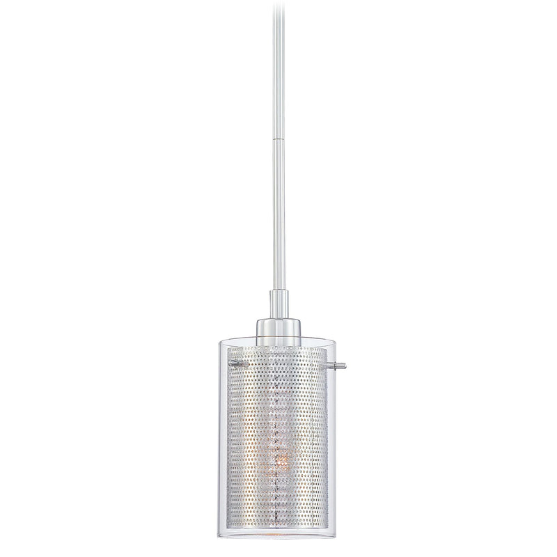 George Kovacs P961-077 Grid Chrome Mini Pendant