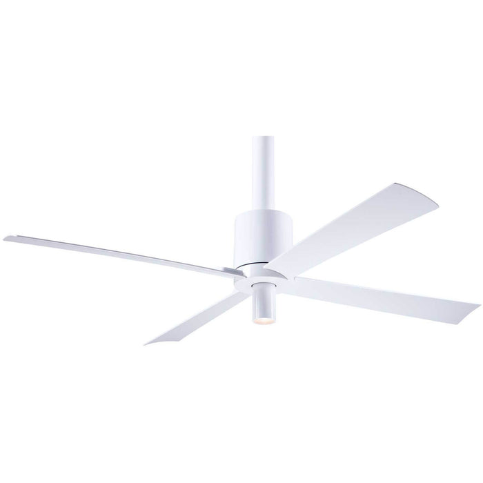 Modern Fan Company Pensi DC 52 in. LED Gloss White Ceiling Fan with Remote