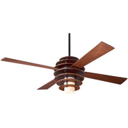 Modern Fan Company Stella Mahogany and Dark Bronze 52" Ceiling Fan - ALCOVE LIGHTING