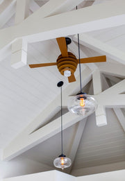 Modern Fan Company Stella LED 52 in. Maple/Dark Bronze Ceiling Fan with Maple Blades and Remote Control - ALCOVE LIGHTING