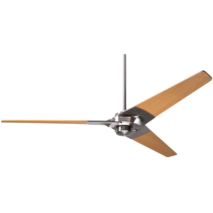 Modern Fan Company Torsion Bright Nickel 62" Ceiling Fan with Maples Blades