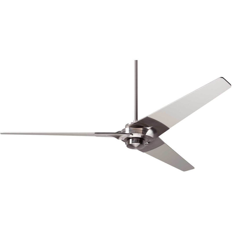 Modern Fan Company Torsion Bright Nickel 62" Ceiling Fan with Wall Control