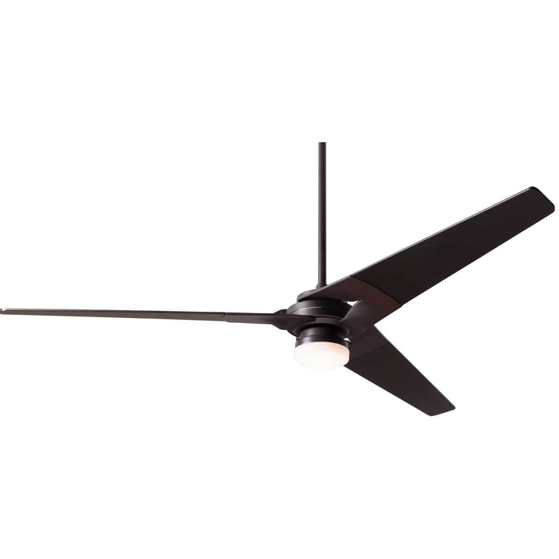 Modern Fan Company Torsion Dark Bronze 62" Ceiling Fan with Black Blades - ALCOVE LIGHTING
