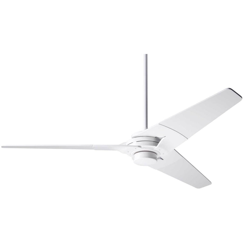 Modern Fan Company Torsion Gloss White 52" Ceiling Fan with Remote Control - ALCOVE LIGHTING