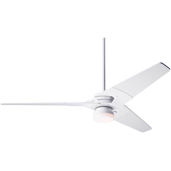 Modern Fan Company Torsion Gloss White 52" Ceiling Fan with Remote Control