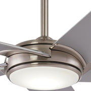 Minka Aire Raptor 60 in. LED Indoor Brushed Nickel Ceiling Fan with Remote - ALCOVE LIGHTING
