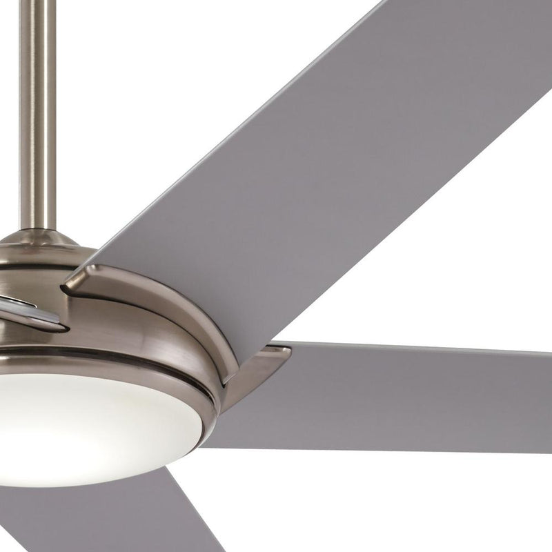 Minka Aire Raptor 60 in. LED Indoor Brushed Nickel Ceiling Fan with Remote - ALCOVE LIGHTING