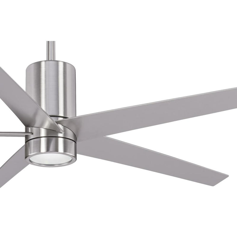 Minka Aire Symbio 56 in. LED Indoor Brushed Nickel Ceiling Fan with Remote - ALCOVE LIGHTING