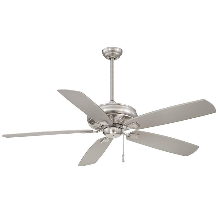Minka Aire Sunseeker 60 in. Indoor/Outdoor Brushed Nickel Wet Ceiling Fan - ALCOVE LIGHTING