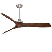 Minka Aire Aviation 60 in. Indoor Brushed Nickel and Medium Maple Ceiling Fan - ALCOVE LIGHTING