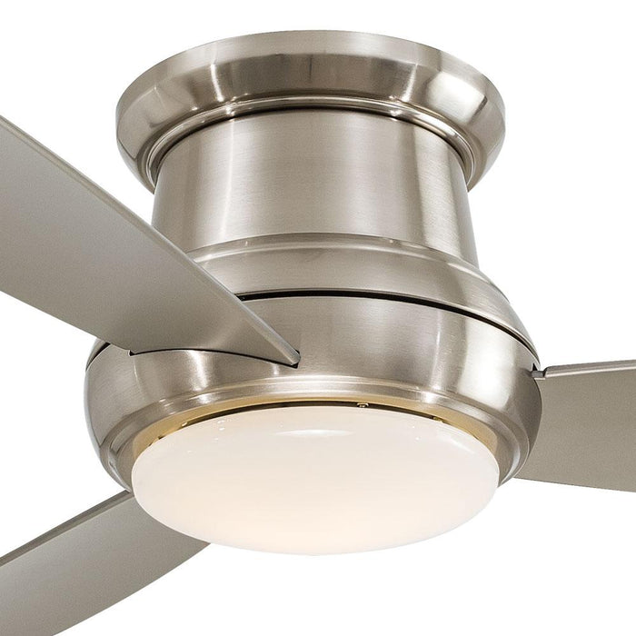 Minka-Aire F519L-WH, Concept II LED White Flush Mount 52" Ceiling Fan with Light, Remote and Additional Wall Control - 1