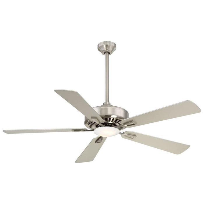 Minka Aire Contractor 52 in. LED Indoor Brushed Nickel Ceiling Fan with Remote