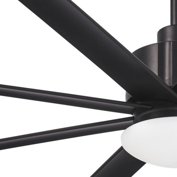 Minka Aire F888L-CL Slipstream 65 in. LED Outdoor Coal Ceiling Fan with Remote