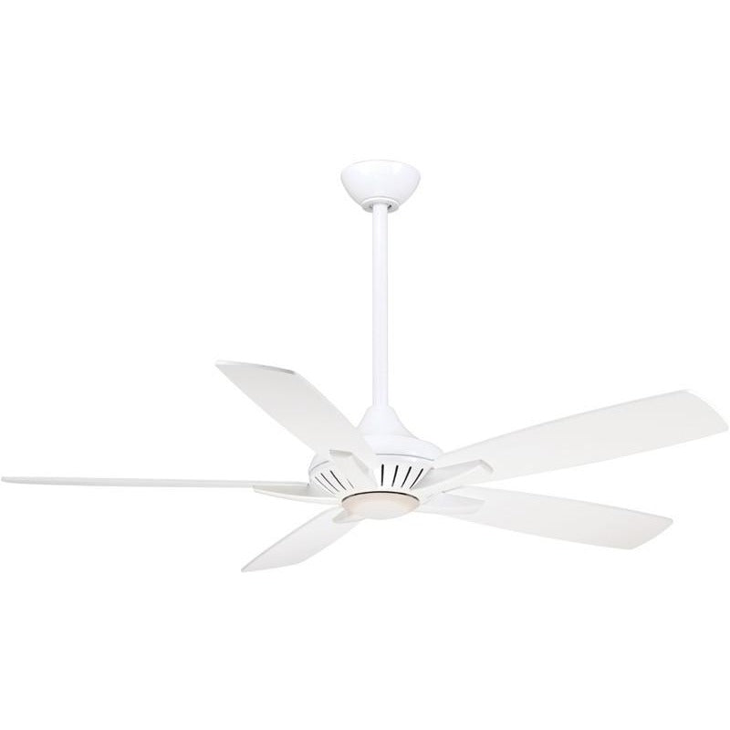 Minka Aire Dyno F1000-WH 52-Inch LED Indoor Ceiling Fan in White with Remote