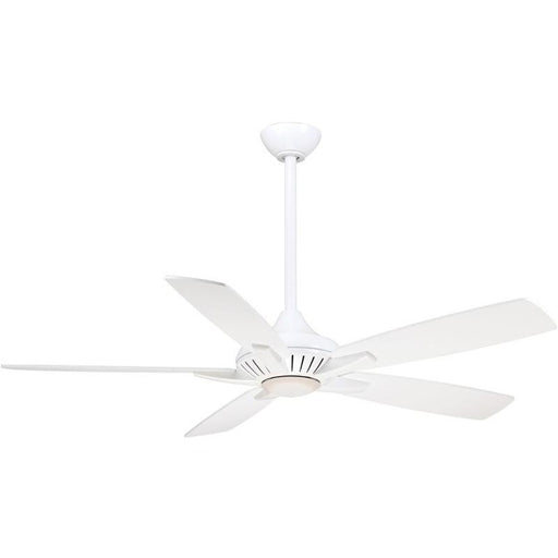 Minka Aire F1000-WH Dyno White 52" Ceiling Fan with Remote Control - ALCOVE LIGHTING