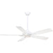 Minka Aire F1000-WH Dyno White 52" Ceiling Fan with Remote Control - ALCOVE LIGHTING