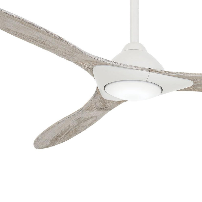 Minka Aire Sleek 60 in. LED Indoor Flat White Smart Ceiling Fan with Remote
