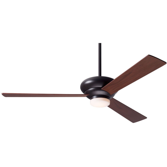 Modern Fan Altus Dark Bronze 52" Ceiling Fan with Mahogany Blades and Remote Control - ALCOVE LIGHTING