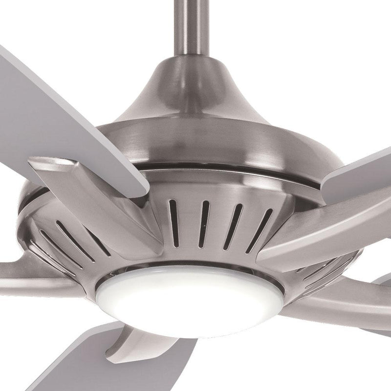 Minka Aire F1000-BN/SL Dyno Brushed Nickel LED 52" Ceiling Fan with Remote Contr