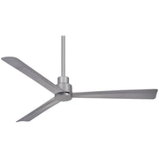 Minka Aire Simple 52 in. Indoor/Outdoor Silver Ceiling Fan with Remote Control - ALCOVE LIGHTING