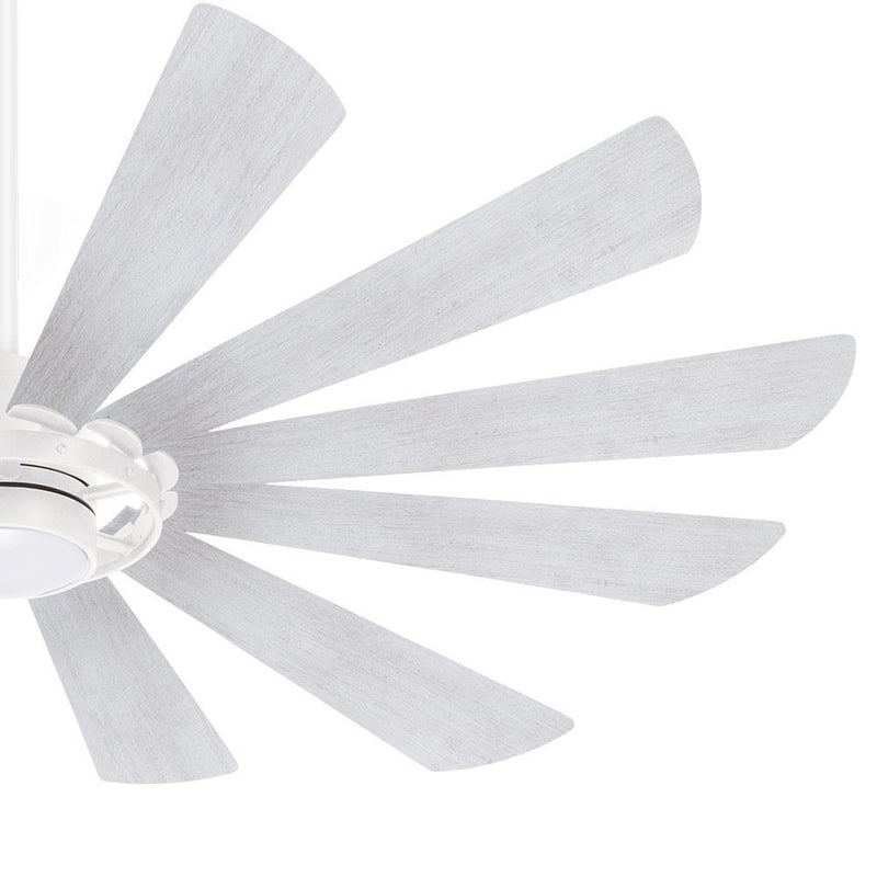 Minka Aire Windmolen 65 in. LED Indoor/Outdoor Textured White Smart Ceiling Fan