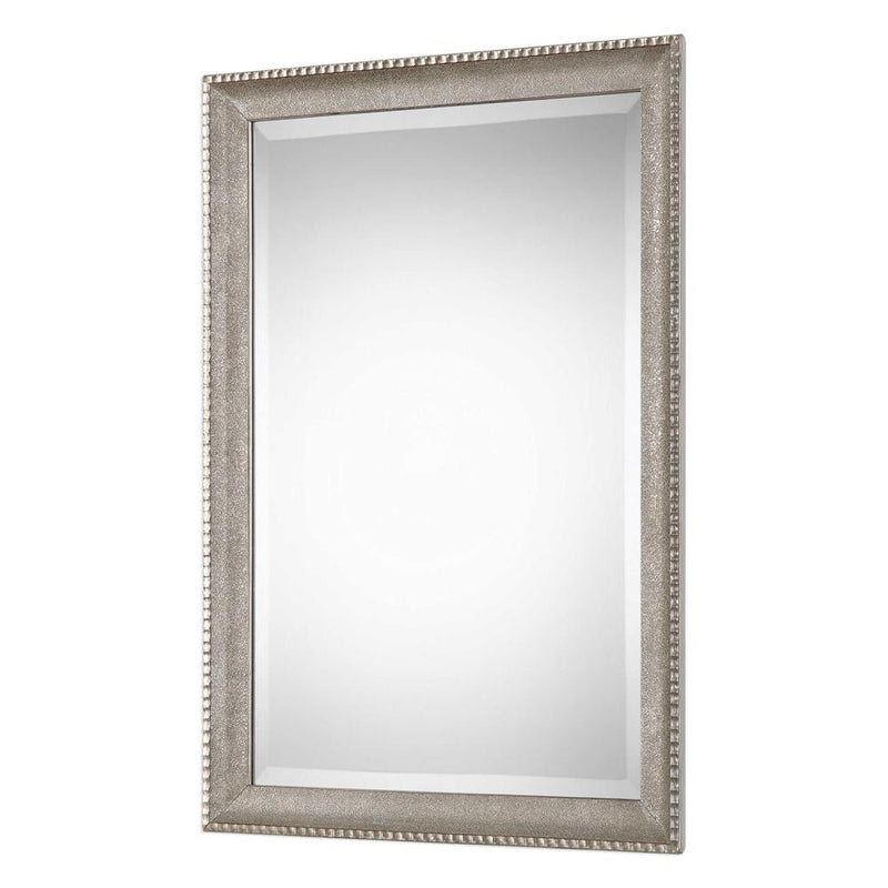 Asher Metallic Silver Mirror