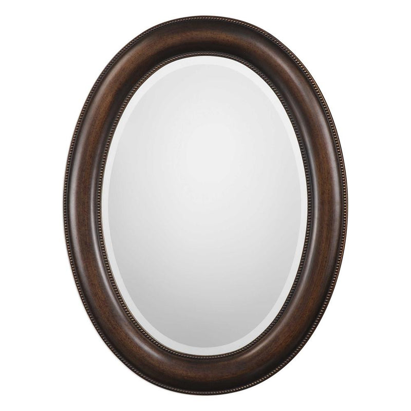 Moss + Fig Oakes Dark Bronze Oval Mirror | Wall Mirror in Dark Bronze Finish
