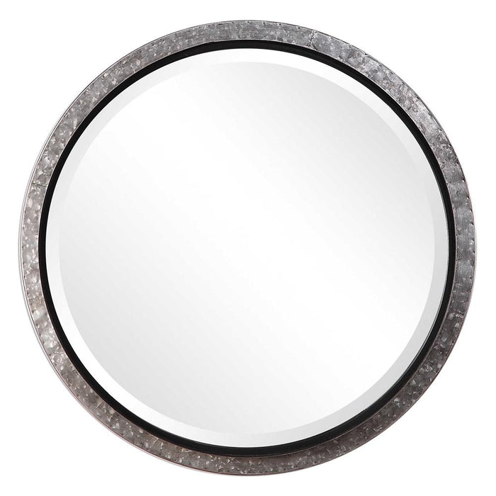 Flynn Raw Galvanized Metal Mirror