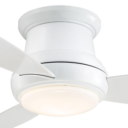 Minka Aire Concept II 44 in. LED Indoor White Flush Mount Ceiling Fan - ALCOVE LIGHTING