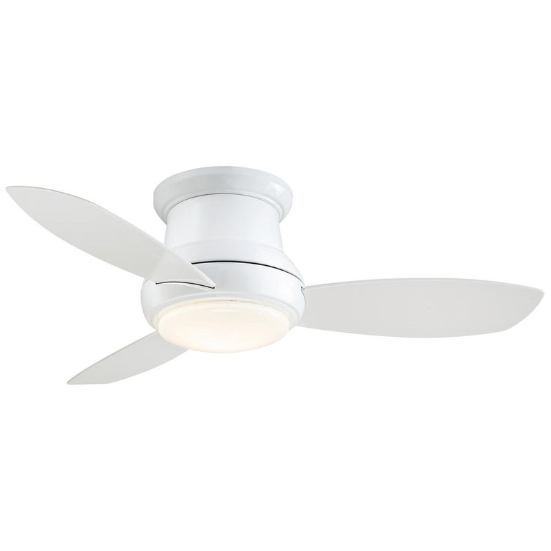 Minka Aire Concept II 44 in. LED Indoor White Flush Mount Ceiling Fan - ALCOVE LIGHTING