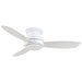 Minka Aire Concept II 44 in. LED Indoor White Flush Mount Ceiling Fan - ALCOVE LIGHTING